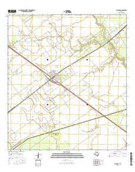 Placedo Texas Current topographic map, 1:24000 scale, 7.5 X 7.5 Minute, Year 2016