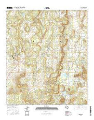 Placid Texas Current topographic map, 1:24000 scale, 7.5 X 7.5 Minute, Year 2016
