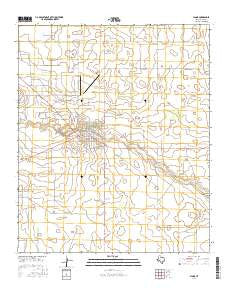 Plains Texas Current topographic map, 1:24000 scale, 7.5 X 7.5 Minute, Year 2016