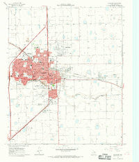 Plainview Texas Historical topographic map, 1:24000 scale, 7.5 X 7.5 Minute, Year 1965