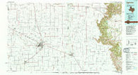 Plainview Texas Historical topographic map, 1:100000 scale, 30 X 60 Minute, Year 1985