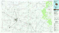Plainview Texas Historical topographic map, 1:100000 scale, 30 X 60 Minute, Year 1985