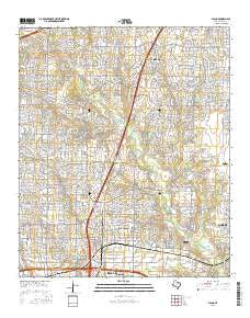 Plano Texas Current topographic map, 1:24000 scale, 7.5 X 7.5 Minute, Year 2016