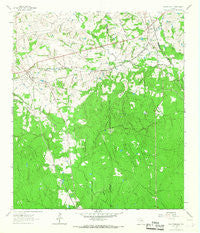 Plantersville Texas Historical topographic map, 1:24000 scale, 7.5 X 7.5 Minute, Year 1962