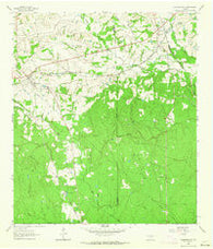 Plantersville Texas Historical topographic map, 1:24000 scale, 7.5 X 7.5 Minute, Year 1962