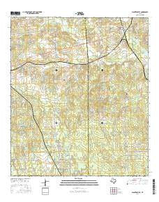 Plantersville Texas Current topographic map, 1:24000 scale, 7.5 X 7.5 Minute, Year 2016