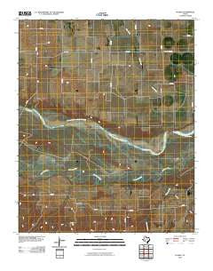 Plaska Texas Historical topographic map, 1:24000 scale, 7.5 X 7.5 Minute, Year 2010