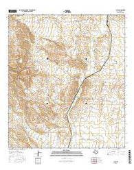 Plata Texas Current topographic map, 1:24000 scale, 7.5 X 7.5 Minute, Year 2016