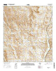 Plata NE Texas Current topographic map, 1:24000 scale, 7.5 X 7.5 Minute, Year 2016