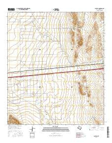Plateau Texas Current topographic map, 1:24000 scale, 7.5 X 7.5 Minute, Year 2016