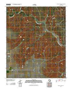 Pleasant Creek Texas Historical topographic map, 1:24000 scale, 7.5 X 7.5 Minute, Year 2010