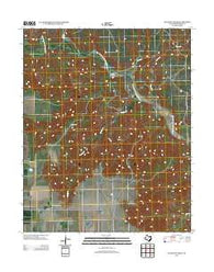 Pleasant Creek Texas Historical topographic map, 1:24000 scale, 7.5 X 7.5 Minute, Year 2012