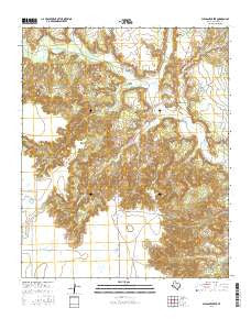 Pleasant Creek Texas Current topographic map, 1:24000 scale, 7.5 X 7.5 Minute, Year 2016