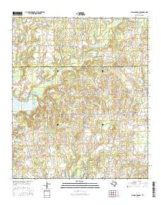 Pleasant Grove Texas Current topographic map, 1:24000 scale, 7.5 X 7.5 Minute, Year 2016