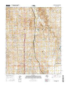 Pleasant Valley Texas Current topographic map, 1:24000 scale, 7.5 X 7.5 Minute, Year 2016