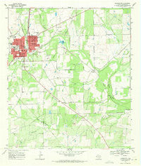 Pleasanton Texas Historical topographic map, 1:24000 scale, 7.5 X 7.5 Minute, Year 1968