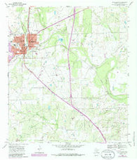 Pleasanton Texas Historical topographic map, 1:24000 scale, 7.5 X 7.5 Minute, Year 1968