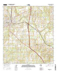 Pleasanton Texas Current topographic map, 1:24000 scale, 7.5 X 7.5 Minute, Year 2016