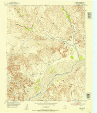 Plemons Texas Historical topographic map, 1:24000 scale, 7.5 X 7.5 Minute, Year 1953