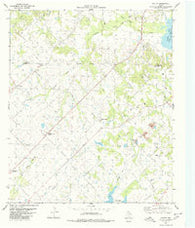Poetry Texas Historical topographic map, 1:24000 scale, 7.5 X 7.5 Minute, Year 1980