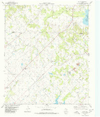 Poetry Texas Historical topographic map, 1:24000 scale, 7.5 X 7.5 Minute, Year 1980
