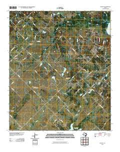Poetry Texas Historical topographic map, 1:24000 scale, 7.5 X 7.5 Minute, Year 2010