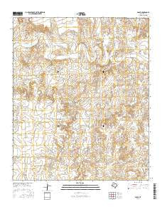 Polar Texas Current topographic map, 1:24000 scale, 7.5 X 7.5 Minute, Year 2016
