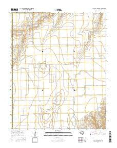 Pollard Creek NE Texas Current topographic map, 1:24000 scale, 7.5 X 7.5 Minute, Year 2016