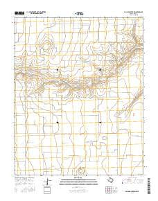 Pollard Creek NW Texas Current topographic map, 1:24000 scale, 7.5 X 7.5 Minute, Year 2016