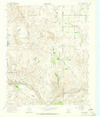 Pond Creek Texas Historical topographic map, 1:24000 scale, 7.5 X 7.5 Minute, Year 1962