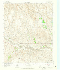 Pond Creek NW Texas Historical topographic map, 1:24000 scale, 7.5 X 7.5 Minute, Year 1962