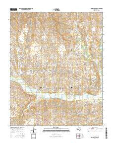 Pond Creek NW Texas Current topographic map, 1:24000 scale, 7.5 X 7.5 Minute, Year 2016