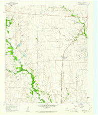 Ponder Texas Historical topographic map, 1:24000 scale, 7.5 X 7.5 Minute, Year 1959