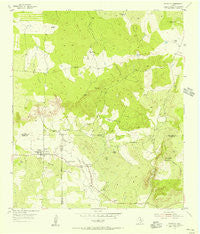 Pontotoc Texas Historical topographic map, 1:24000 scale, 7.5 X 7.5 Minute, Year 1955
