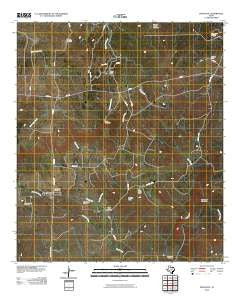 Pontotoc Texas Historical topographic map, 1:24000 scale, 7.5 X 7.5 Minute, Year 2010