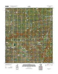 Pontotoc Texas Historical topographic map, 1:24000 scale, 7.5 X 7.5 Minute, Year 2012