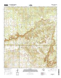 Pontotoc Texas Current topographic map, 1:24000 scale, 7.5 X 7.5 Minute, Year 2016