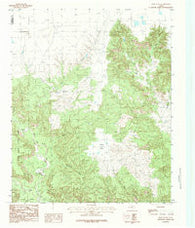 Pony Flats Texas Historical topographic map, 1:24000 scale, 7.5 X 7.5 Minute, Year 1984