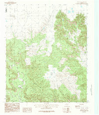 Pony Flats Texas Historical topographic map, 1:24000 scale, 7.5 X 7.5 Minute, Year 1984