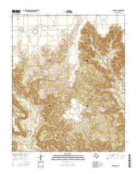 Pony Flats Texas Current topographic map, 1:24000 scale, 7.5 X 7.5 Minute, Year 2016