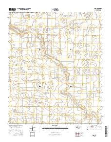 Pool Texas Current topographic map, 1:24000 scale, 7.5 X 7.5 Minute, Year 2016