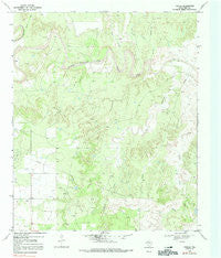 Poplar Texas Historical topographic map, 1:24000 scale, 7.5 X 7.5 Minute, Year 1969