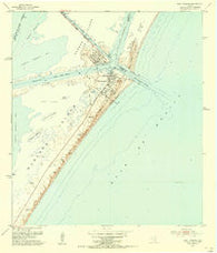 Port Aransas Texas Historical topographic map, 1:24000 scale, 7.5 X 7.5 Minute, Year 1954