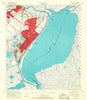 Port Arthur Texas Historical topographic map, 1:62500 scale, 15 X 15 Minute, Year 1957