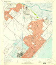 Port Arthur North Texas Historical topographic map, 1:24000 scale, 7.5 X 7.5 Minute, Year 1957