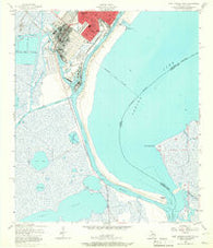 Port Arthur South Texas Historical topographic map, 1:24000 scale, 7.5 X 7.5 Minute, Year 1957
