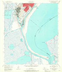 Port Arthur South Texas Historical topographic map, 1:24000 scale, 7.5 X 7.5 Minute, Year 1957