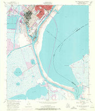 Port Arthur South Texas Historical topographic map, 1:24000 scale, 7.5 X 7.5 Minute, Year 1957