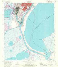Port Arthur South Texas Historical topographic map, 1:24000 scale, 7.5 X 7.5 Minute, Year 1957