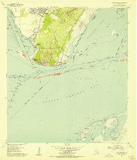 Port Ingleside Texas Historical topographic map, 1:24000 scale, 7.5 X 7.5 Minute, Year 1954